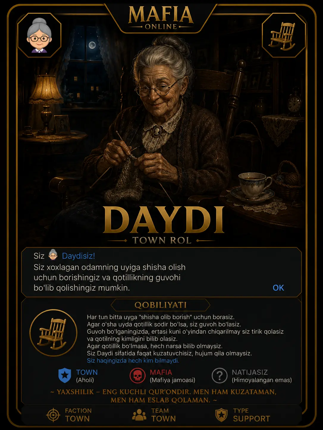 Daydi — Mafia Online roli