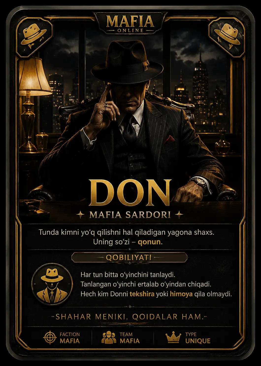 Don — Mafia Online roli